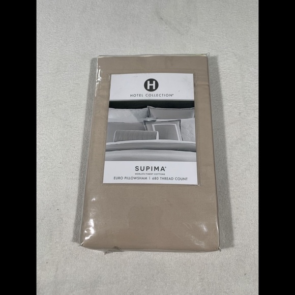 NIB Hotel Collection Contrast Flange (1) European Sham‎ in 2 Tone Pear - Picture 1 of 12